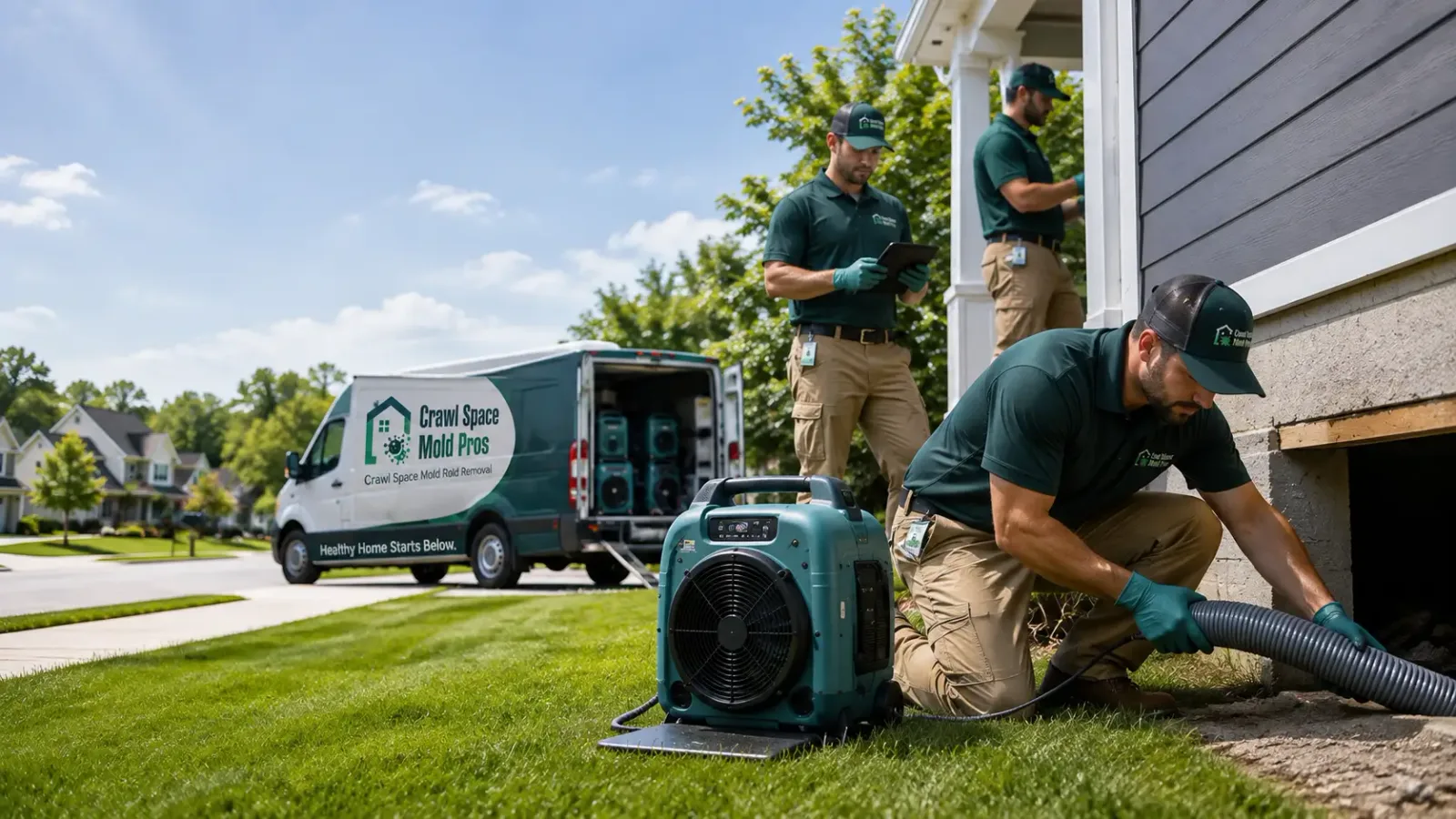 Crawl Space Mold Removal in North Norwich, NY